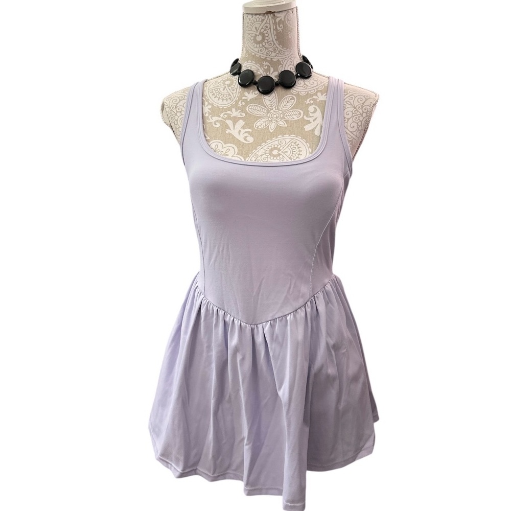 Lavender Sleeveless Athletic Dress